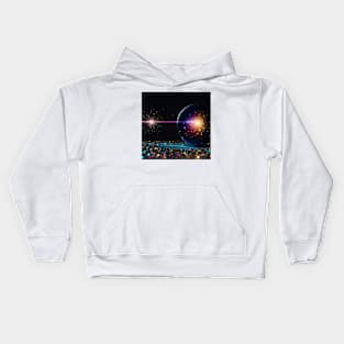 Space marble: galaxy sparkle Kids Hoodie